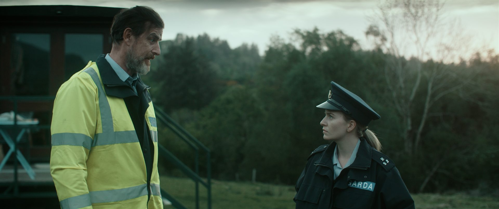 Police argument film still from Tuesday Traders